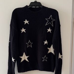 Rails Black and White Star Sweater